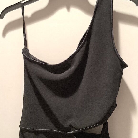 ABS One-shoulder Black Formal Dress by Allen Schwartz - Picture 6 of 16